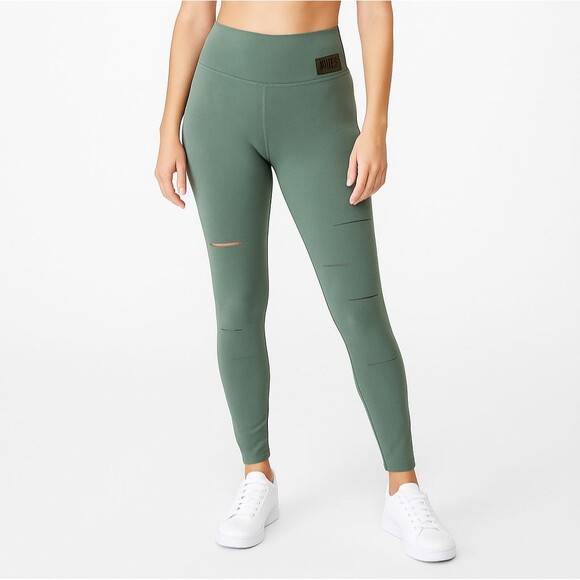 Victoria’s Secret PINK Ultimate High Waist Street Leggings Green Size S NWT - Picture 1 of 12